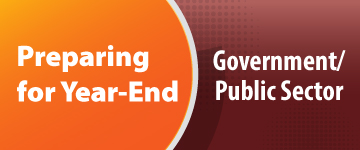 Preparing for Year End - Government and Public Sector